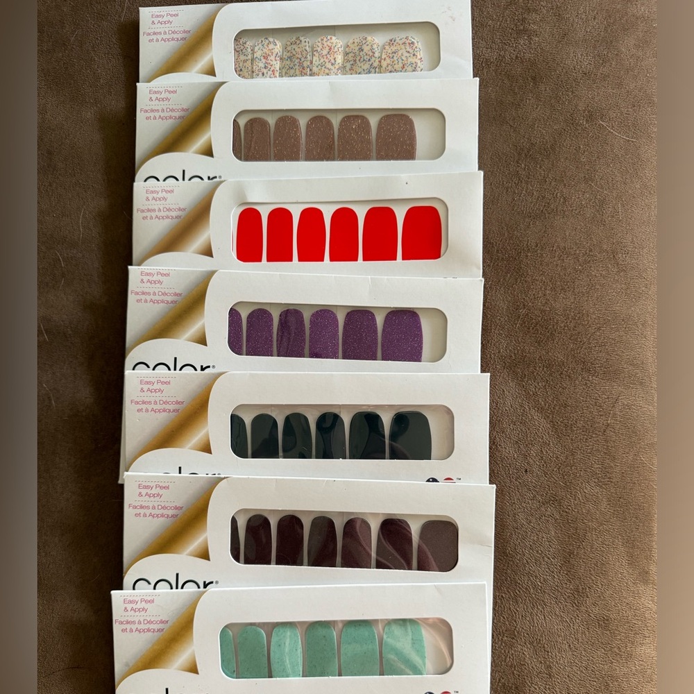 Color street nail strips sets.
